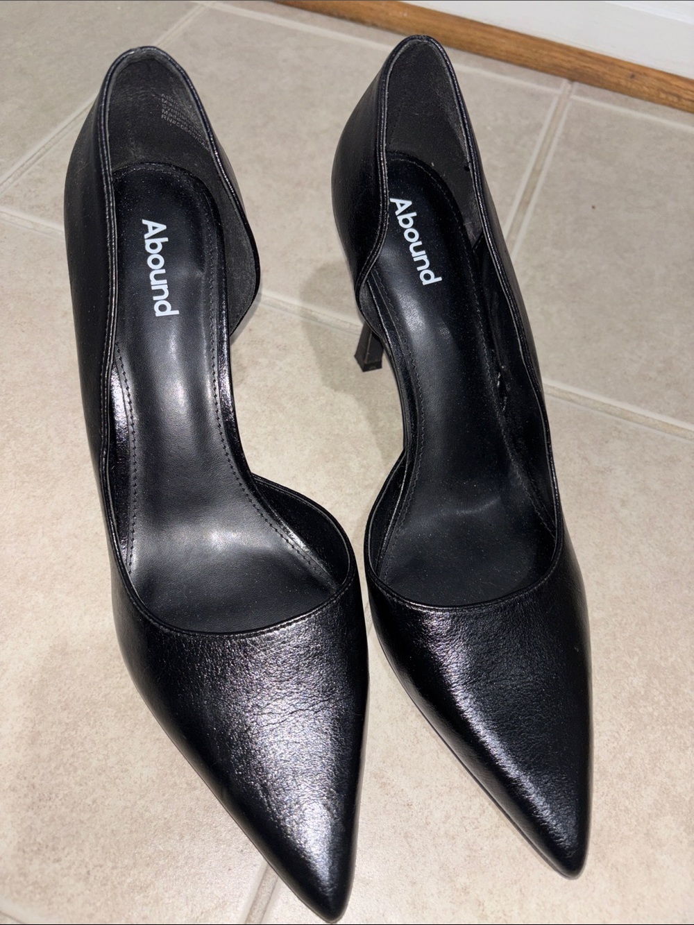 Abound Black Pointed-Toe High Heels